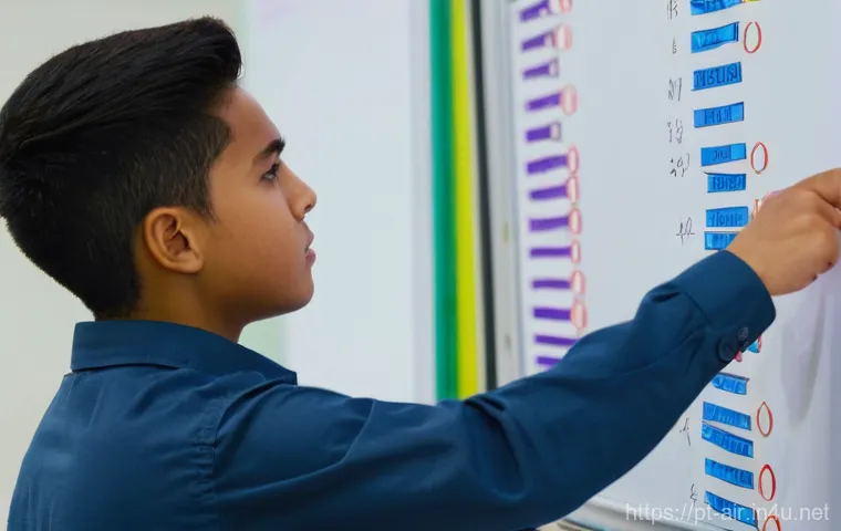 대기환경기사 기출문제 풀이 - **Student Practicing Under Timed Conditions:** A determined student, of diverse background, is shown...